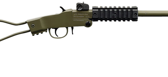 Chiappa Firearms 500266 Little Badger  22 LR 1rd, 16.50" OD Green Metal Finish & Underfolding Stock, Adjustable Sights, Right Hand