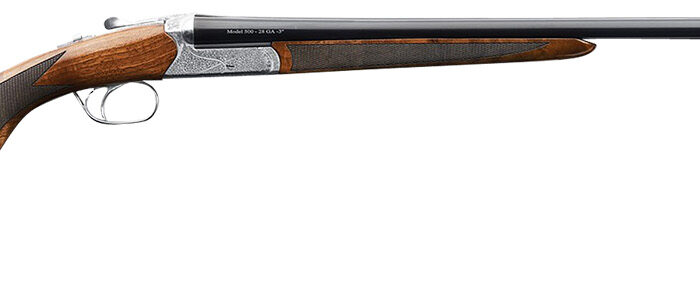 Charles Daly 930339 500  12 Gauge 3" 2rd 28" Gloss Blued Steel Side by Side Barrel, Engraved Silver Steel Receiver, Oiled Walnut Fixed Checkered Stock & Forend, Includes 5 Choke Tubes
