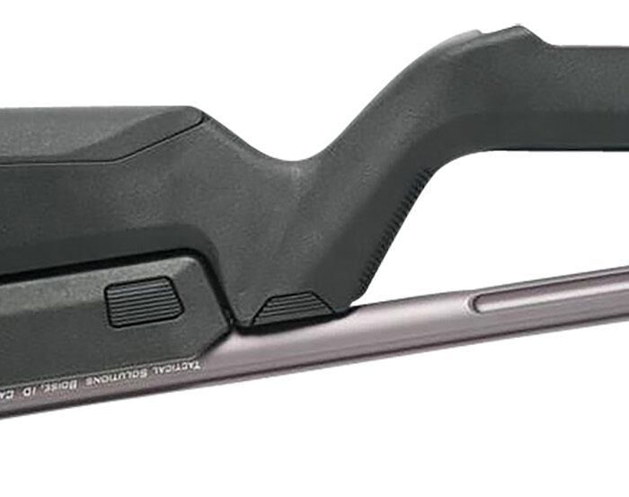 Tactical Solutions TDCGMGBBLK X-Ring Takedown Barrel and Stock Combo 22 LR 16.50" Gunmetal Gray Fluted & Threaded with Fiber Optic Sight, Black Magpul Backpacker Stock Fits Ruger 10/22 Takedown