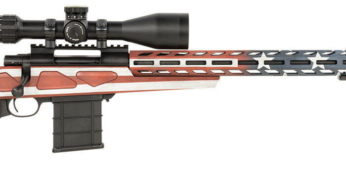 Howa HCRA73107USKMDT M1500 APC Chassis 308 Win 10+1 (3 Mags) 24" HB, American Flag Cerakote, Luth-AR MBA-4 Stock with Aluminum Chassis, 4-16x50 Scope, Bipod & 2 Grips