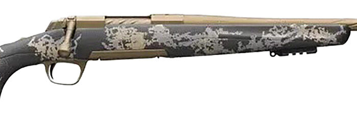 Browning 035582299 X-Bolt Mountain Pro Burnt Bronze SPR 6.8 Western 3+1 20" Fluted, Burnt Bronze Cerakote Barrel/Rec, Carbon Fiber Stock With Accent Graphics, Recoil Hawg Muzzle Brake