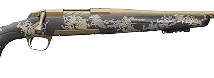 Browning 035582298 X-Bolt Mountain Pro Burnt Bronze SPR 7mm PRC 4+1 20" Fluted, Burnt Bronze Cerakote Barrel/Rec, Carbon Fiber Stock With Accent Graphics, Recoil Hawg Muzzle Brake
