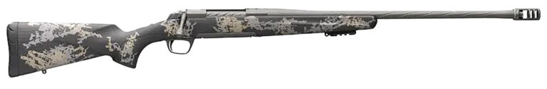 Browning 035583294 X-Bolt Mountain Pro SPR 6.5 PRC 3+1 20" Steel Fluted Sporter Barrel, Tungsten Gray Cerakote Steel Receiver, Accent Graphic Black/ Carbon Fiber Stock, Right Hand
