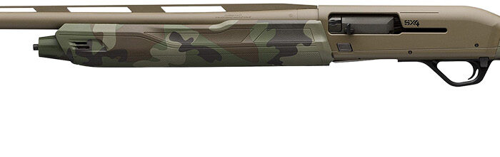 Winchester Repeating Arms 511313292 SX4 Hybrid Hunter 12 Gauge 3.5" Chamber 4+1 2.75" 28", FDE Cerakote Rec/Barrel, Woodland Camo Furniture, Fiber Optic Front Sight Left Hand