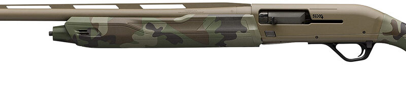 Winchester Repeating Arms 511313292 SX4 Hybrid Hunter 12 Gauge 3.5" Chamber 4+1 2.75" 28", FDE Cerakote Rec/Barrel, Woodland Camo Furniture, Fiber Optic Front Sight Left Hand