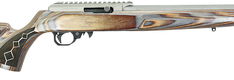 Black Rain Ordnance BRO22DSC Deluxe  Full Size 22 LR 10+1 16" Matte Stainless Threaded Steel Barrel & Aluminum w/Accessory Rail Receiver, Shady Camo Boyd's Agility Stock, Right Hand