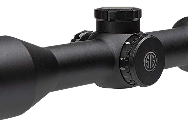 Sig Sauer Electro-Optics SOW63112 Whiskey6  Black 3-18x44mm 30mm Tube MOA Milling Hunter 2.0 Reticle Features Locking Turrets