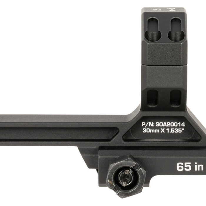 Sig Sauer Electro-Optics SOA20015 Alpha MSR Scope Mount/Ring Combo Black Anodized 34mm | 0 MOA