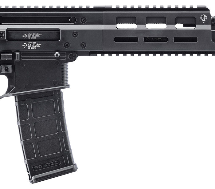 B&T Firearms BT361658 APC Pro 5.56x45mm NATO 30+1 12.13" Black Threaded Barrel, M-LOK Handguards, Black Receiver, Black Polymer Grips, No Brace, Ambidextrous