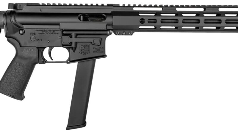 Diamondback DB1418P001 DB15  9mm Luger 32+1 16", Black, Carbon Lower, Magpul MOE Stock, Magpul K2 Grip, Flash Hider