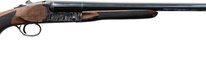 Pointer FT61228HT Side By Side  12 Gauge 3" 2rd 28" Blued Barrel, Color Case Hardened Rec, Fixed Walnut Stock, Bead Sight, 5 Chokes