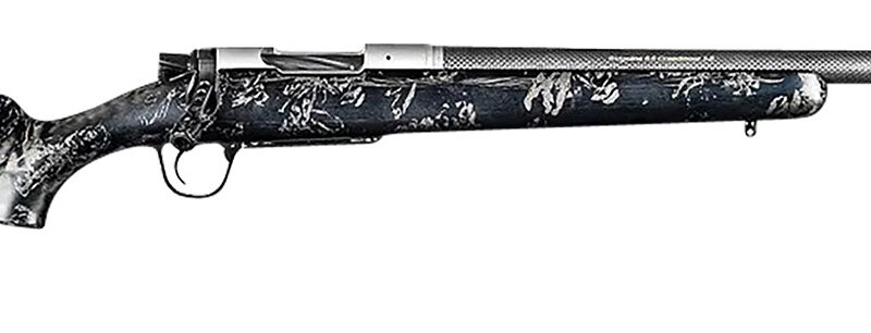 Christensen Arms 8010632800 Ridgeline FFT TI 7mm PRC 3+1 22" Carbon Fiber Threaded Barrel, Stainless Titanium Rec, Black with Gray Accents Stock