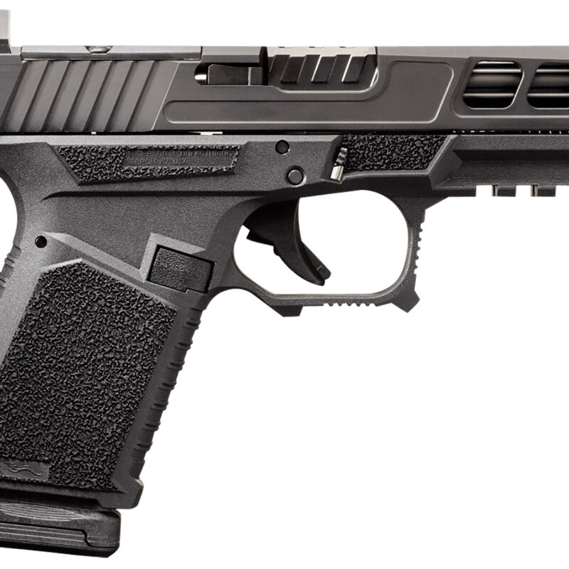 Anderson B2-N891-A000 Kiger 9C Pro Compact Frame 9mm Luger 15+1 3.91" Black DLC Fluted Barrel & Lightening Cut/Optic Cut/Serrated Stainless Steel Slide, Black Polymer Frame w/Picatinny Rail