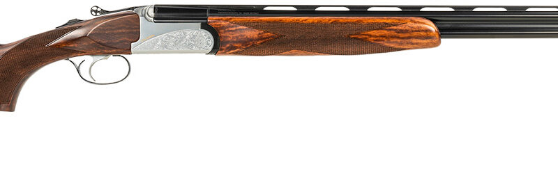 Fausti Usa, Inc 15403 Caledon  410 Gauge 3" 2rd 26" Blued Barrel, Engraved Stainless Rec, Wood Laser Grain Stock, Metallic Bead Sight