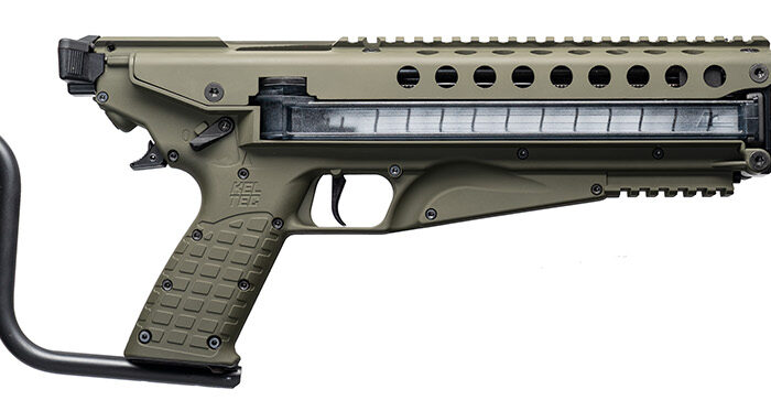 Kel-Tec R50GRN R50  5.7x28mm 50+1 16.10" Threaded Barrel, Green Receiver & Polymer Grip, Side-Folding Stock, Adjustable Sights, QD Sling Mount