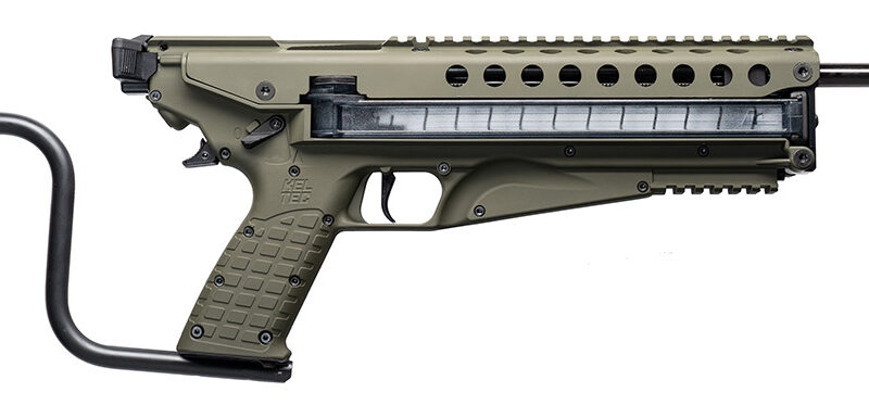 Kel-Tec R50GRN R50  5.7x28mm 50+1 16.10" Threaded Barrel, Green Receiver & Polymer Grip, Side-Folding Stock, Adjustable Sights, QD Sling Mount