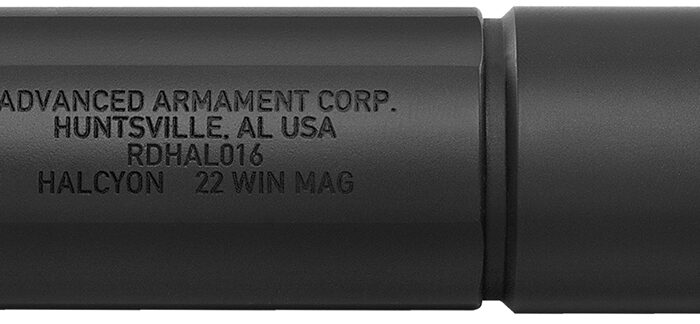 ADVANCED ARMAMENT COMPANY 64283 Halcyon  22 Cal (Rimfire) 1.12" Black Steel Titanium 1/2"x28