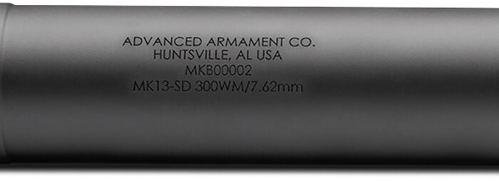 ADVANCED ARMAMENT COMPANY 65016 MK13-SD  30 Cal Rated Up To 300 Win Mag, Black Titanium, 90T Taper Mount
