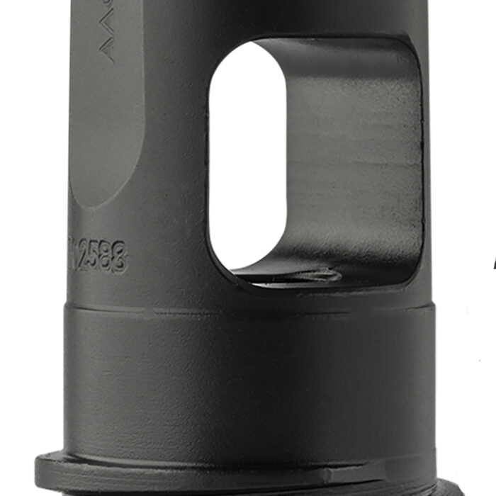 ADVANCED ARMAMENT COMPANY 64132 Blackout Muzzle Brake 22 Cal 1/2"-28 tpi, Black Steel, for AAC 51T Suppressors