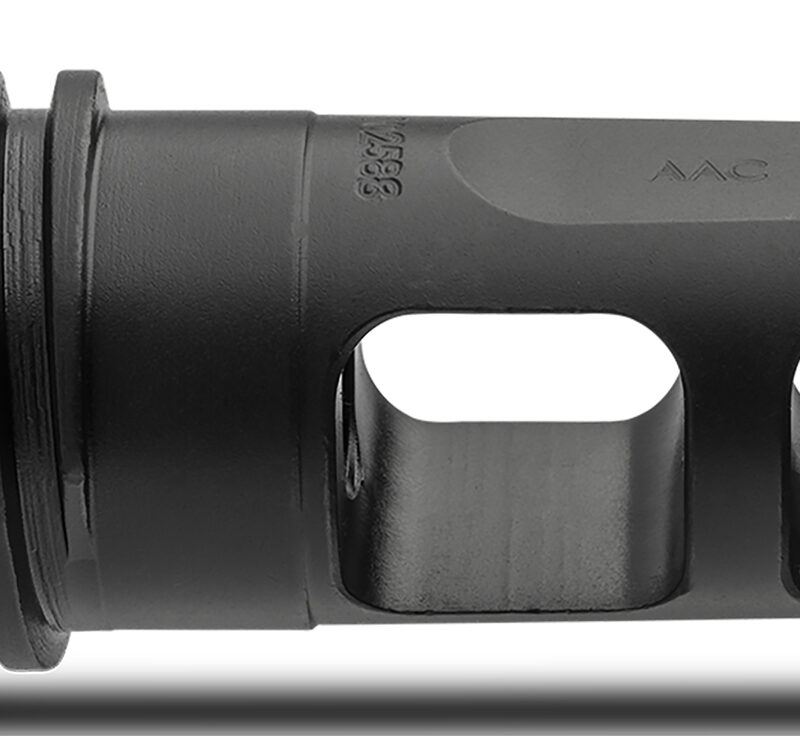 ADVANCED ARMAMENT COMPANY 64178 Blackout Muzzle Brake 30 Cal 5/8"-24 tpi, Black Steel, for AAC 51T Suppressors