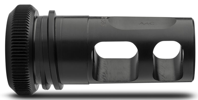 ADVANCED ARMAMENT COMPANY 64133 Blackout Muzzle Brake 30 Cal 5/8"-24 tpi, Black Steel, for AAC MK13-SD Suppressors