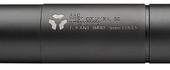 ADVANCED ARMAMENT COMPANY 65000 Ti-Rant 9M HD 9mm Luger 1.40" Black Stainless Steel Titanium Aluminum