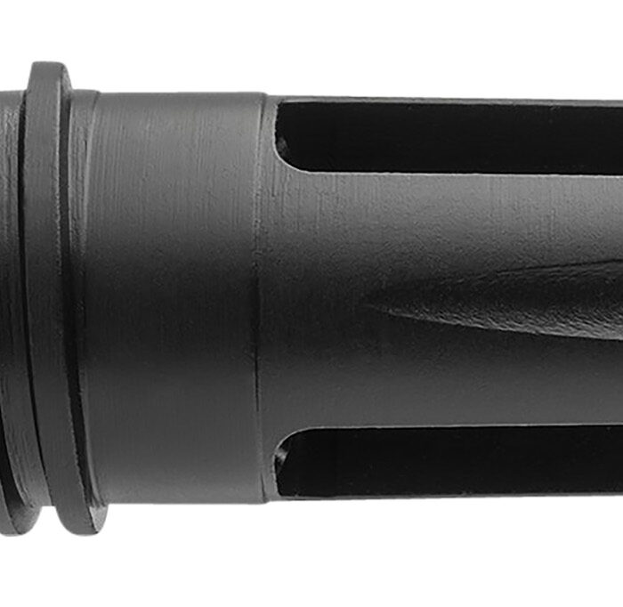 ADVANCED ARMAMENT COMPANY 64141 Blackout Flash Hider  22 Cal (6.56mm) 1/2"-28 tpi, Black Steel, for AAC 51T Suppressors