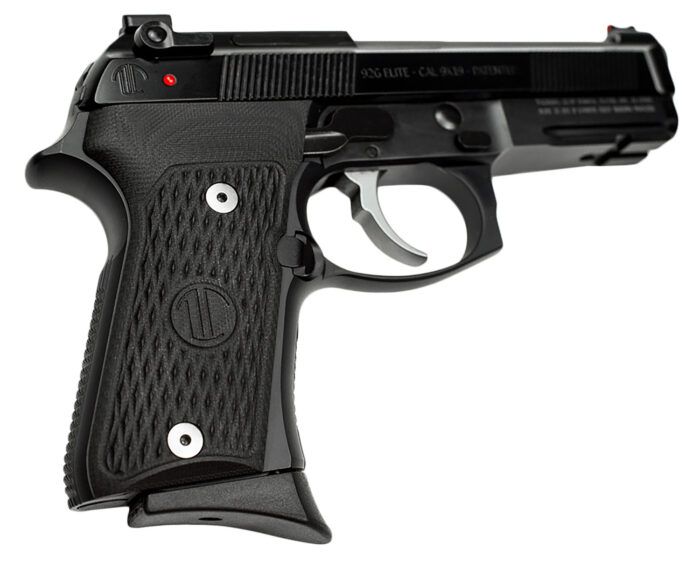 Langdon Tactical Tech LTT92CTJ 92 Elite LTT Compact 9mm Luger 15+1 4.25" Stainless Target Crown Steel Barrel, Black Serrated Steel Slide, Black VZ G10 Grip, Optimized Trigger Bar & Trigger Job
