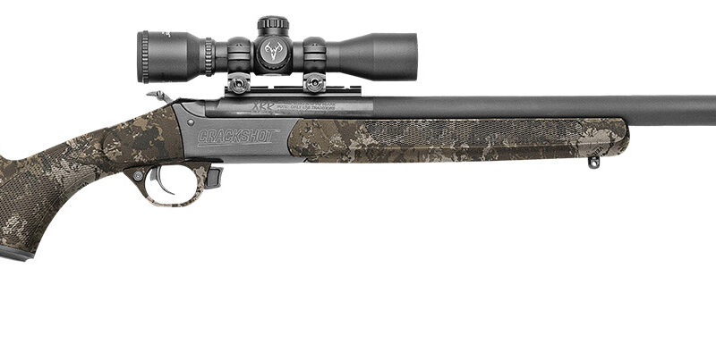 Traditions CRX6-2200625 Crackshot XBR Package 22 Cal/27 Long Cal 16.50"-20" Blued Barrel/Rec, Veil Wideland Stock Includes Two Barrels, 4x32 Scope, Three Firebolt Arrows