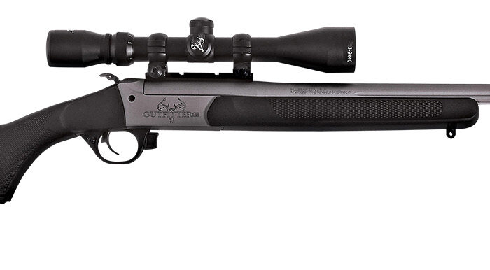 Traditions CR9-451130T Outfitter G3 Takedown 450 Bushmaster 1rd 22", Stainless Cerakote Barrel/Rec, Black Synthetic Stock, Muzzle Brake, 3-9x40mm BDC Scope