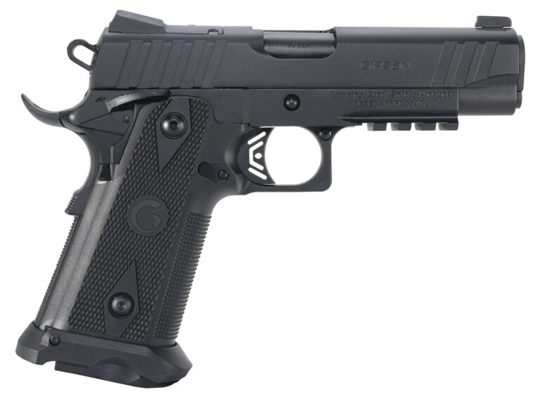 Girsan 395050 Witness2311  45 ACP 11+1 4.25" Black Steel Barrel, Black Serrated Steel Slide, Black Polymer Frame w/Beavertail & Picatinny Rail, Black Checkered Polymer Grip, Ambidextrous