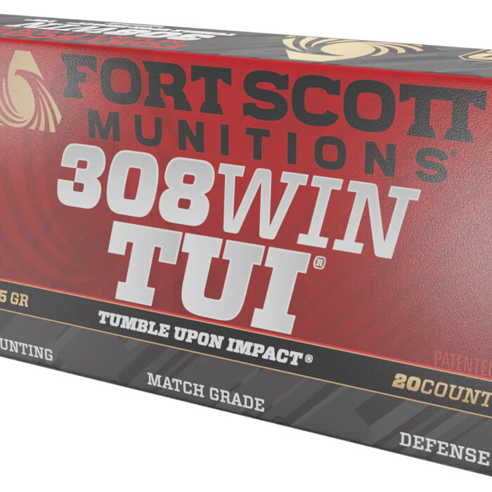 Fort Scott Munitions 308175SCV2 Tumble Upon Impact (TUI) Rifle 308Win 175gr Solid Copper Spun 20 Per Box/10 Case