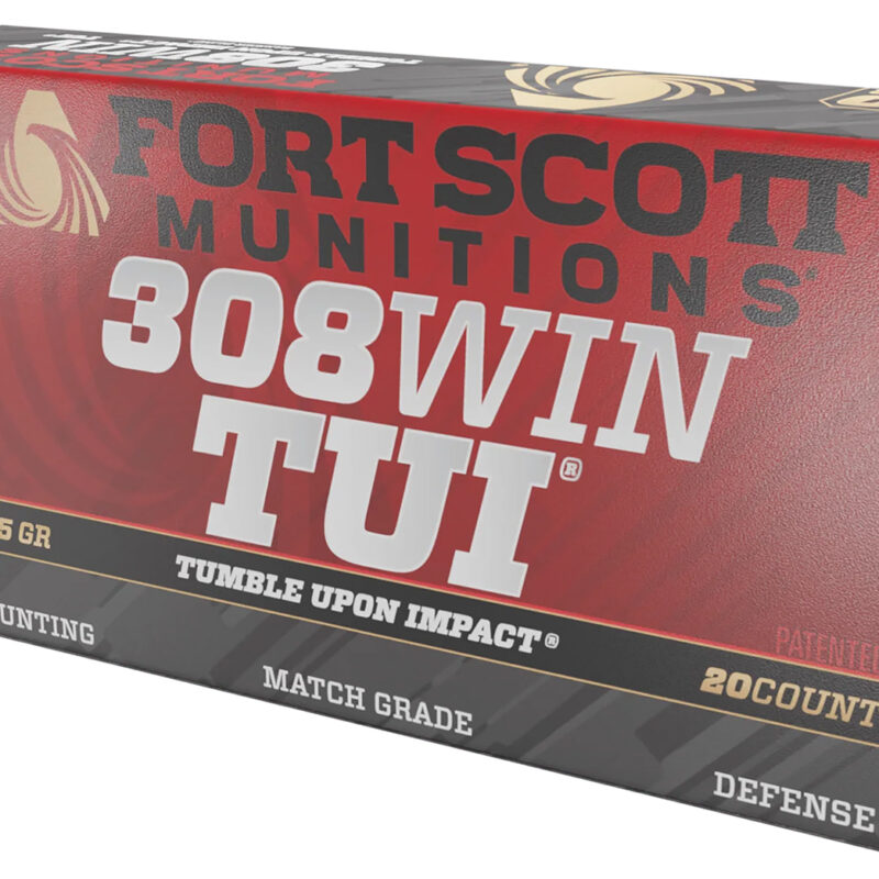 Fort Scott Munitions 308175SCV2 Tumble Upon Impact (TUI) Rifle 308Win 175gr Solid Copper Spun 20 Per Box/10 Case