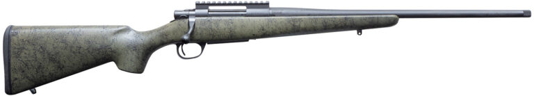 Howa HCSL65CRGRN 1500 Superlite Full Size 6.5 Creedmoor 5+1 20" Blued Threaded Barrel, Blued Picatinny Rail Steel Receiver, Green w/Black Webbing Fixed Stocky's Synthetic Stock