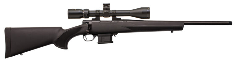 Howa HMA60804BGP M1500 Mini Action Compact 6mm ARC 5+1 20" Black Steel Barrel, Black Drilled & Tapped Steel Receiver, Black Fixed HTI Synthetic Stock, Nikko Stirling GamePro 4-12x40mm