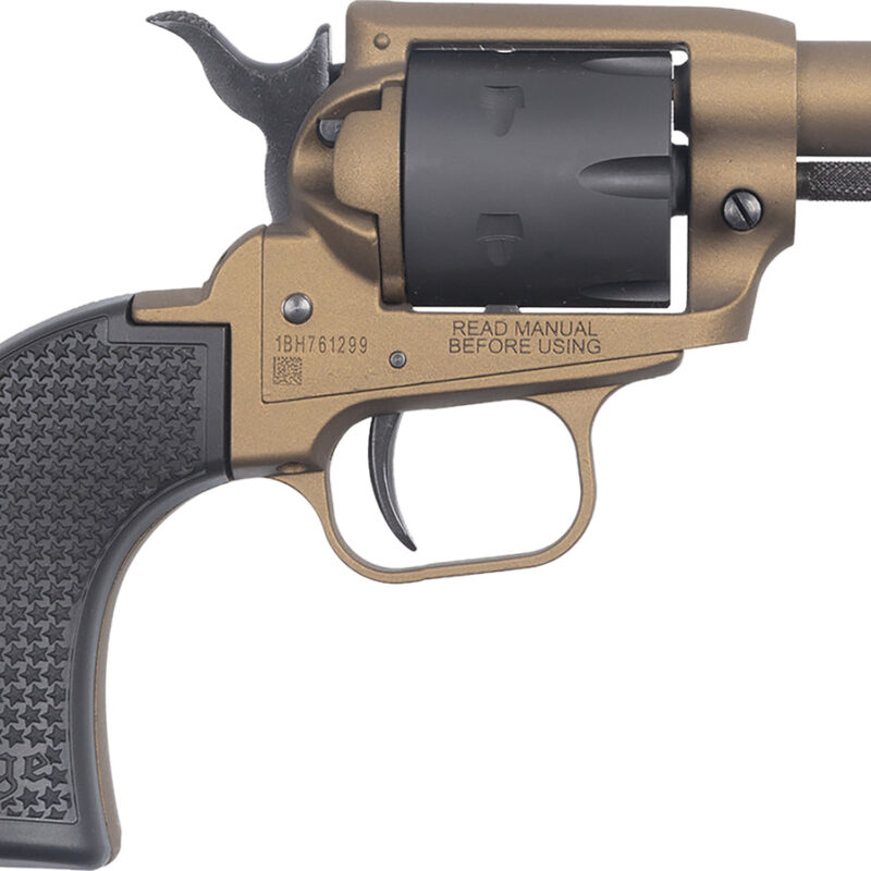 Heritage Mfg BK22A2 Barkeep  22 LR 6 Shot 2.68" Burnt Bronze Cerakote Barrel, Burnt Bronze Cerakote w/Black Accents Frame, Black Cerakote Cylinder, Black Star Polymer Grip