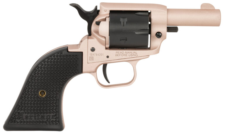 Heritage Mfg BK22Q2 Barkeep  22 LR 6 Shot 2.68" Rose Gold Cerakote Barrel, Rose Gold Cerakote w/Black Accents Frame, Black Cerakote Cylinder, Black Star Polymer Grips