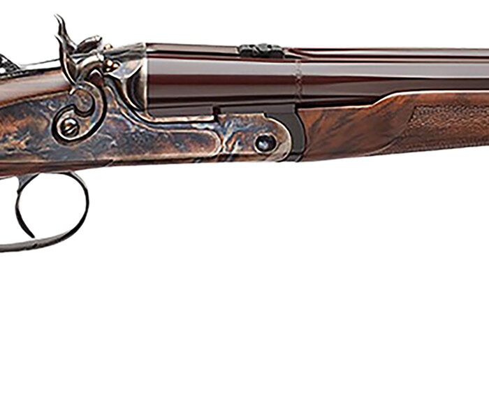 Davide Pedersoli 020S642410 Howdah Vintage 45 Colt (LC)/.410 gauge 2rd 10.25" Octagon Barrel, Color Case Hardened Frame, Walnut Furniture, Double Trigger with Side-Lock Exposed Hammers