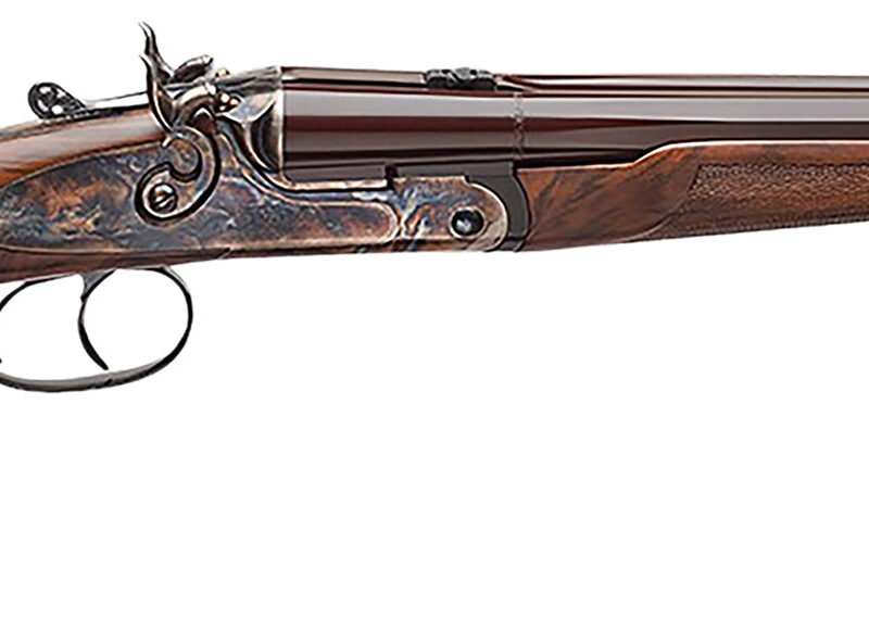 Davide Pedersoli 020S642410 Howdah Vintage 45 Colt (LC)/.410 gauge 2rd 10.25" Octagon Barrel, Color Case Hardened Frame, Walnut Furniture, Double Trigger with Side-Lock Exposed Hammers