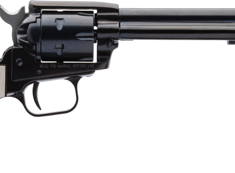 Heritage Mfg RR22MB6PRL Rough Rider  22 LR 22 WMR 6 Shot 6.50" Black Barrel, Cylinder & Frame, Altamont White Pearl Grips