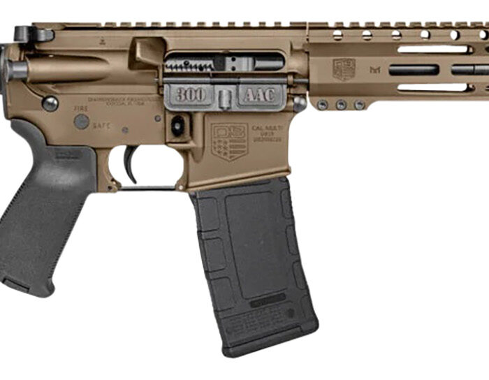 Diamondback DB1915B061 DB15  300 Blackout 28+1 10", FDE, Carbon Lower, 9" M-LOK Handguard, Black Padded Buffer Tube/Magpul Grip
