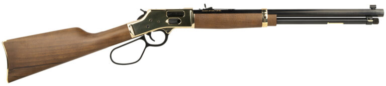 Henry H006GMLL Side Gate  357 Mag/38 Special 10+1 20" Blued Octagon Barrel, Polished Brass Rec, American Walnut Stock, Adj. Sight, Large Loop Lever