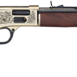 Henry H006GMD Side Gate Deluxe 357 Mag/38 Special 10+1 20" Blued Octagon Barrel, Engraved Polished Brass Rec, Semi-Fancy American Walnut Stock, Adj. Sight 1 155945