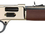 Henry H006GMML Mare's Leg Side Gate 357 Mag/38 Special 5+1 12.90" Blued Octagon Barrel, Polished Hardened Brass Rec, American Walnut Furniture, Large Loop Lever, Adj. Sight 1 155948
