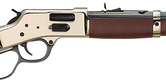 Henry H006GML Mare's Leg Side Gate 44 Mag/44 Special 5+1 12.90" Blued Octagon Barrel, Polished Hardened Brass Receiver, American Walnut Furniture