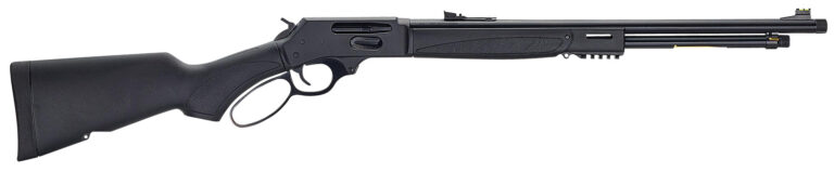 Henry H009X-360BH X Model  Full Size 360 Buckhammer 5+1 21.37" Blued Steel Barrel, Blued Drilled & Tapped Stainless Steel Receiver, Fixed Black Synthetic Stock, Right Hand