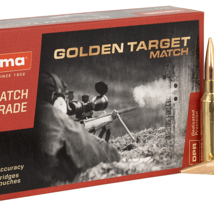 Norma Ammunition 10166522 Dedicated Precision Golden Target Match 6.5Creedmoor 143gr BTHP 20 Per Box/10 Case