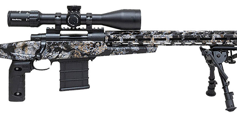 Howa HCRA65CSKY M1500 APC Chassis 6.5 Creedmoor 24" Heavy Barrel 10+1 (3), Kryptek Skyfall Camo, Luth-AR MBA-4 Stock with Aluminum Chassis, 4-16x50 Scope, Bipod & 2 Grips