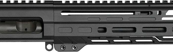 CMMG 99B80E4AB Dissent  9mm Luger 10.50", Left Side Charging Handle, Armor Black, Zeroed Linear Comp, 9.60" M-LOK Handguard, Picatinny End Plate, Fits AR-Platform