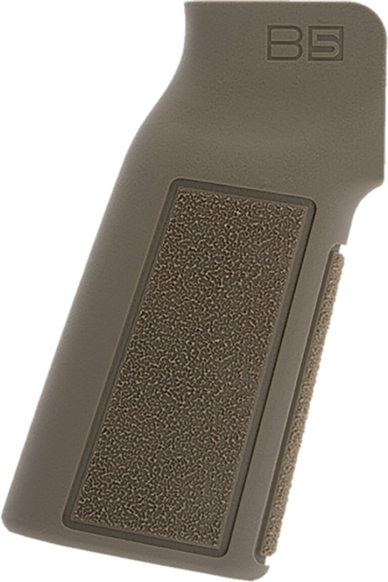 B5 Systems PGR1453 Type 22 P-Grip  FDE Aggressive Textured Polymer, Increased Vertical Grip Angle with No Backstrap, Fits AR-Platform